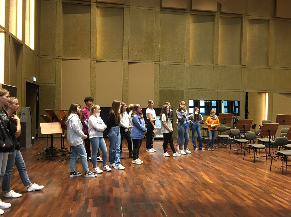 Im Probensaal des Brucknerorchesters