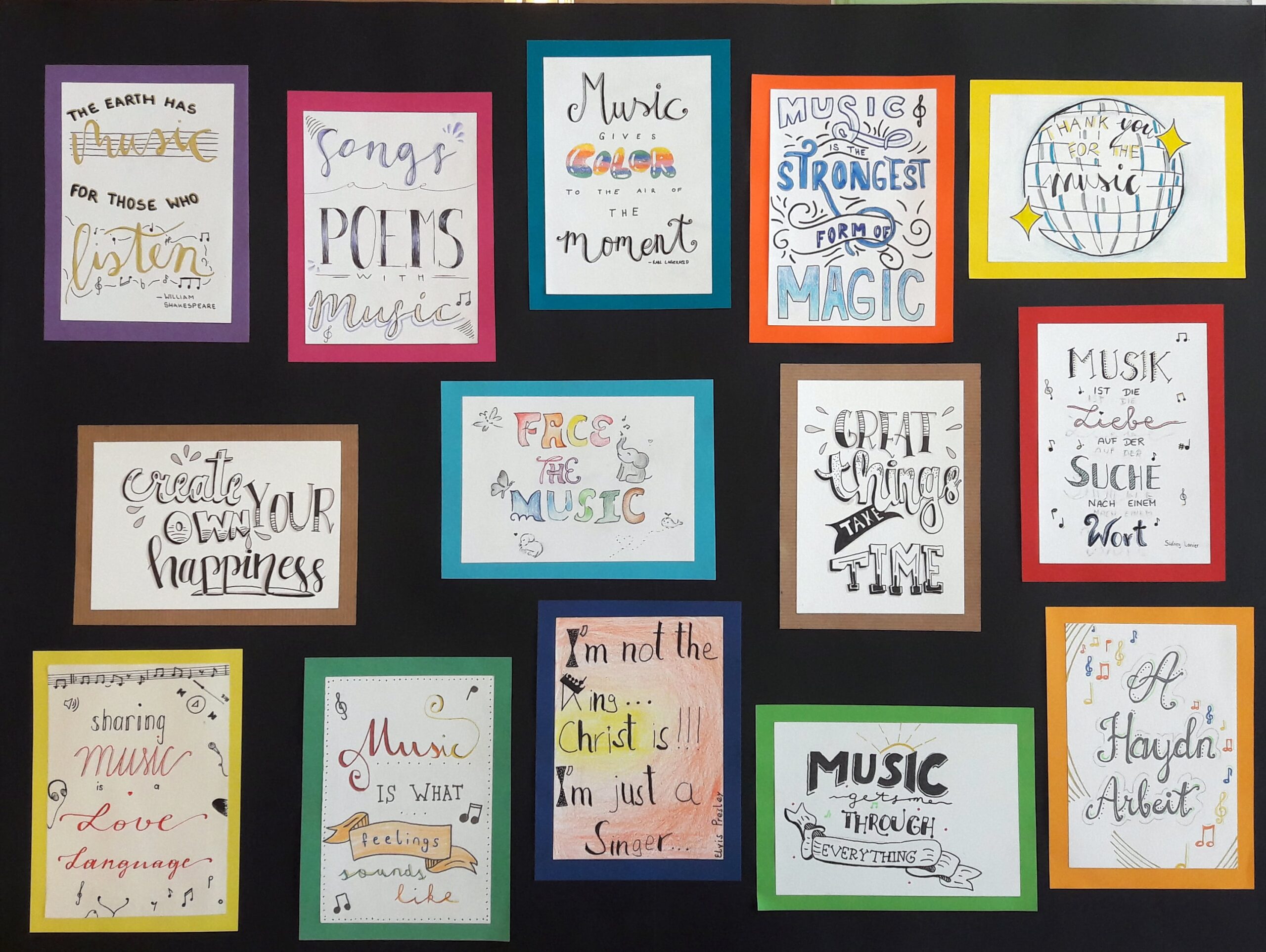 Handlettering Music